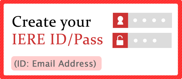 create your IERE ID/PASSWORD